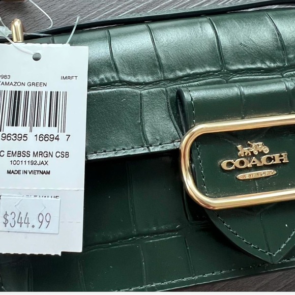 Green coach Crossbody bag - Picture 3 of 5